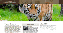 Desktop Screenshot of earthsendangered.com