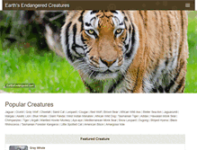 Tablet Screenshot of earthsendangered.com
